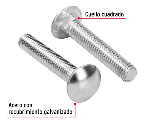 Bolsa Con 30 Tornillos 7/16 X 2-1/2 Tipo Coche, Fiero