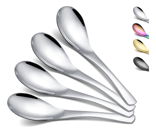 Cucharas De Sopa De Acero Inoxidable Juego De 4 Unidades