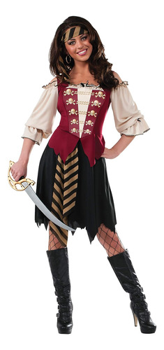 Rubie's Costume Women's Elegant Pirate Adult Costume, Multi