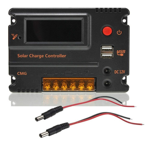 Regulador Panel Solar Cmg- 5 Pantalla Lcd Pwm Puerto Usb