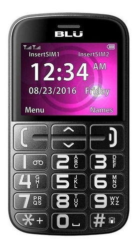 BLU Joy Dual SIM 32 MB Preto/Prata 24 MB RAM