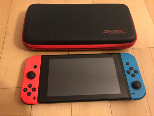 Nintendo Switch 32gb- 2019 Como Nueva Rojo Neon Azul Y Negra