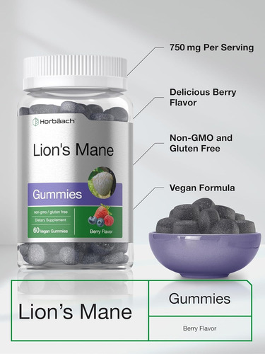 Hongo Melena De Leon Veganas Lions Mane Mushroom Extract Sin Sabor
