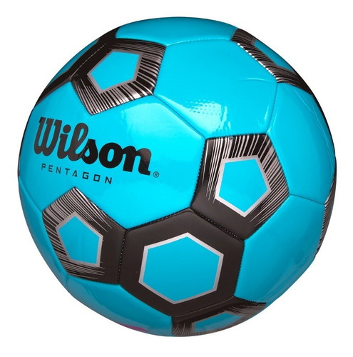 Imagen 2 de 4 de Balón Futbol Wilson Pentagon Tamaño 5 Azul // Bamo