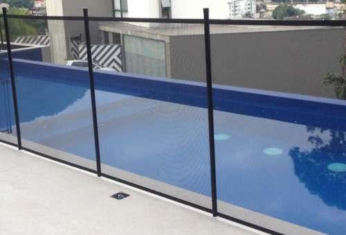 Cerca Proteção Para Piscina Procerp - Haste Preta Reforçada