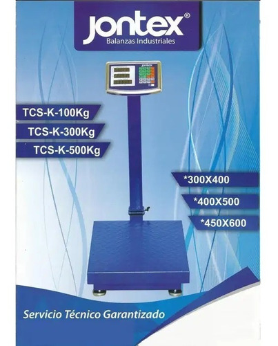 Imagen 1 de 1 de Balanza Plataforma Electrónica De 500 Kg Jontex