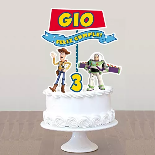 Cake Topper Pincho Adorno Torta Toy Story Woody Buzz