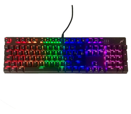 Teclado Noga Ganon Mecanico Gamer Usb Retroiluminado Led Pc