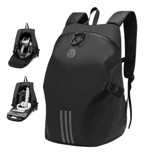 A.b Crew Motorcycle Helmet Backpack With Multiple Compartme.