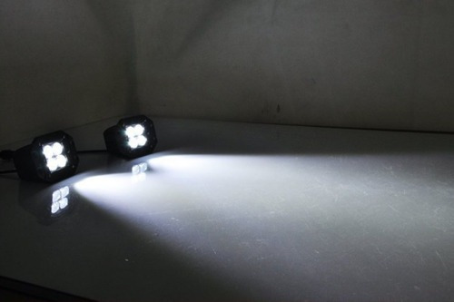Imagen 6 de 10 de Pieza Faro Led Dually 16w Empotrable 4d Universal Jeep Rzr