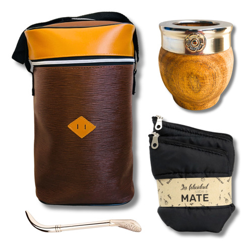 Mate Imperial Dije Alpaca + Bolso Matero + Bombilla + Regalo