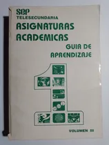 Comprar Asignaturas Academicas: Guía De Aprendizaje \u002Ftelesecundaria