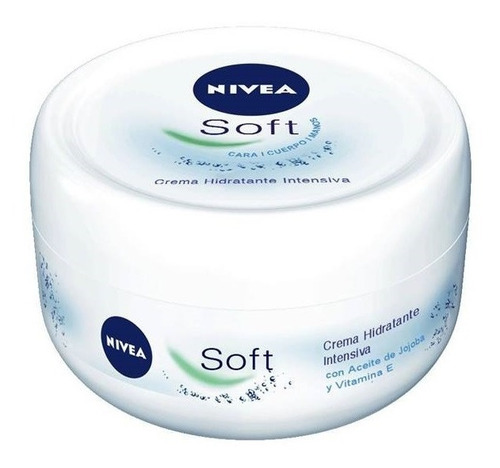 Crema Humectante Nivea Soft Para Cara, Manos Y Cuerpo 100 Ml