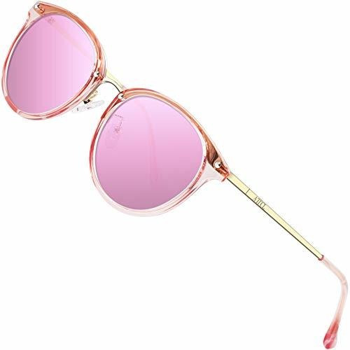 Attcl Gafas De Sol Redondas Polarizadas Para Mujer - Marco D