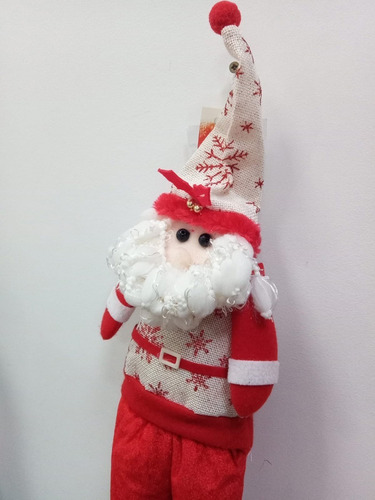 Muñeco Navidad Papa Noel Decorativo Fiestas Pettish Color Rojo