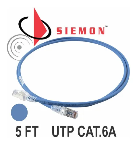 Cable De Red (patch Cord) De 1.5m,ultra Delgado Cat. 6a Azul