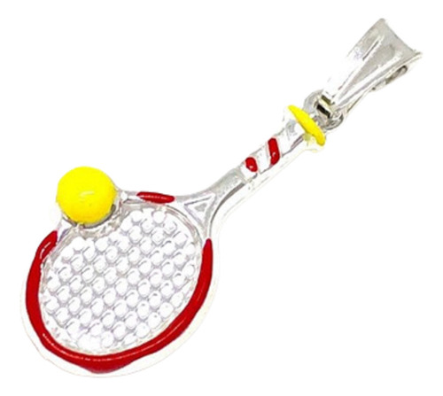 Dije Raqueta De Tenis Plata 925 32mm Ideal Regalo D 302