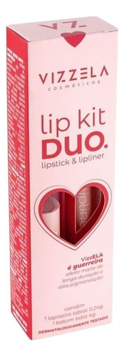 Lip Kit Duo Guerreira Lipstick & Lipliner Vizzela