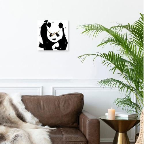 3drose Dpp__1 Panda Bear Animales Lindo Reloj De Pared De Ar