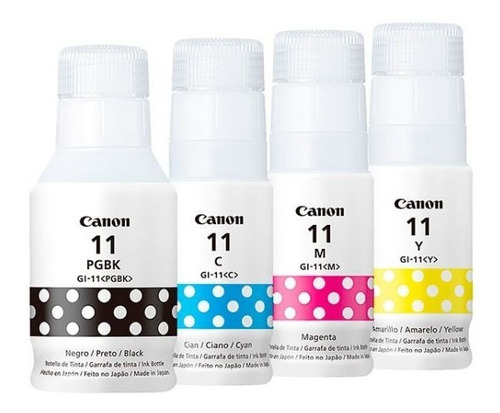 Combo 4 Tinta Canon Gl-11 Original G2160/3160