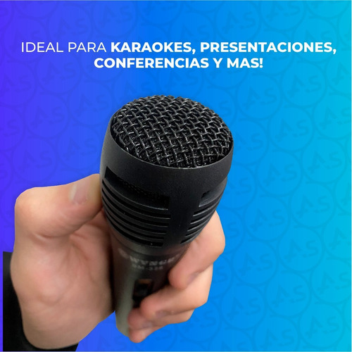 Microfono Dinamico Profesional Cable Karaoke Unidireccional