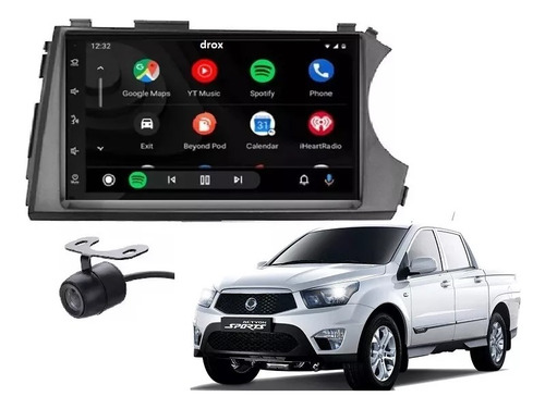 Kit Radio Android 9.1 Wifi Waze Actyon Sport 2006 Al 2019