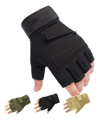 Guantes Tácticos Sin Dedos Para Hombres, Guantes Militares, 