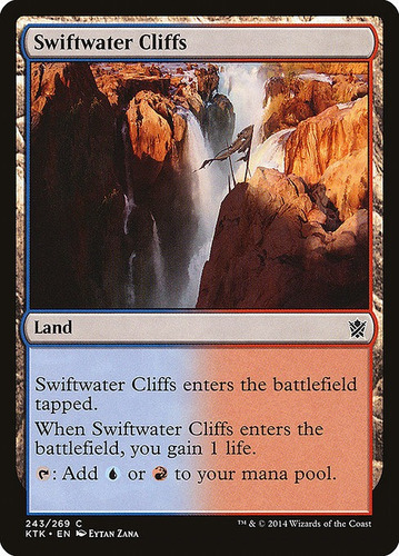 Carta Magic Swiftwater Cliffs Khans Of Tarkir Mtg