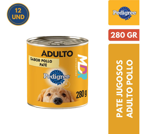 Pedigree Lata Adulto Pollo 280gr X12 Und | Mdr