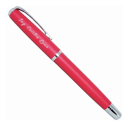 Pluma Bolígrafo Personalizado Grabado Laser Imperial Rosa