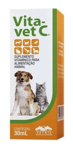 Suplemento Vitamínico Vita-vet C Vetnil - 30 Ml