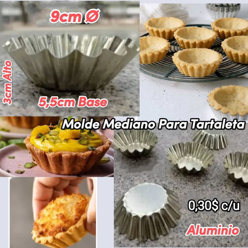 Reposteria Molde Cupcake Ponquesito Tartaleta 9cm (10 Unid) 