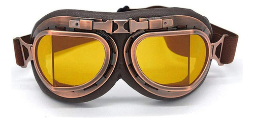 Motocicleta Gafas De Protección Gafas De Piloto Vintage [u]