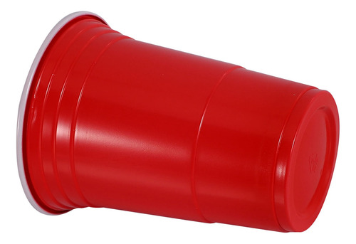 Juego De 50 Vasos De Plástico Desechables De Color Rojo, 50