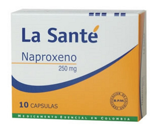 Naproxeno 250 Mg Caja X 10 Cápsulas - Unidad a $486