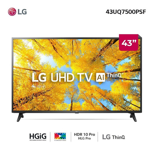 LG Uhd 4k 43 43uq7500psf Al Smart Tv