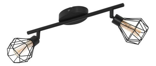 Lámpara Aplique Zapata Acero G9 Led Inclusive 2x3w Cod.32766 Estructura Negro