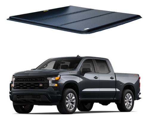 Tapa Cubre Batea Tri Fold Silverado 2014 - 2022 Doble Cabina