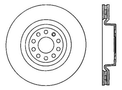 Stoptech For 06-10 Audi A3/08-10 Tt / 06-09 Vw Gti Mk V  Ccn