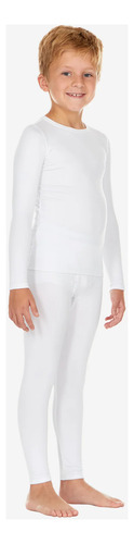 Kit De 3 Remeras Térmicas Blancas Niño Talle A Elección