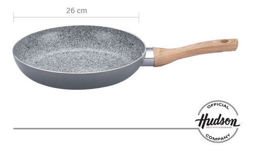 Imagen 3 de 10 de Sarten Ceramica Antiadherente Hudson 26 Cm Granito
