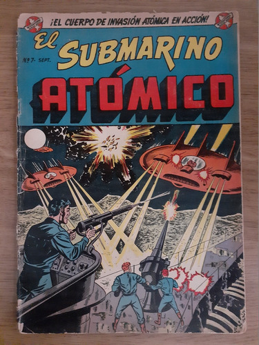 Cómic El Submarino Atómico Número 7 Año 1955