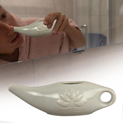 3 Limpador De Nariz Neti Pot De Cerâmica Para Limpeza Nasal