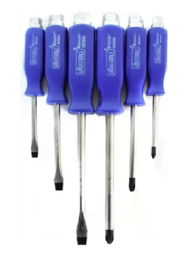 Set 6 Destornillador Golpe Uyustools 6pzs Punta Imantada
