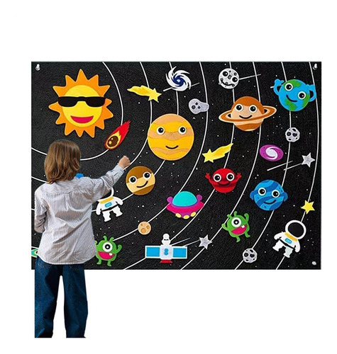 Tablero De Fieltro Para Niños Tablero De Fieltro Para Enseña