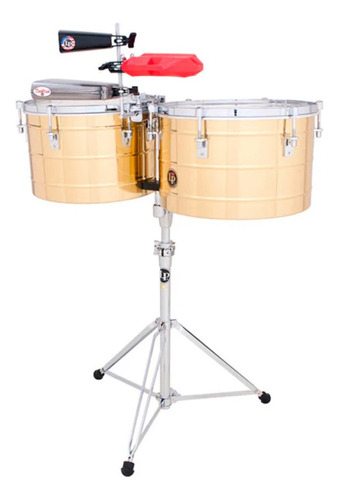 Latin Percussion Lp258b Timbales Latón Tito Puente 15 Y 16