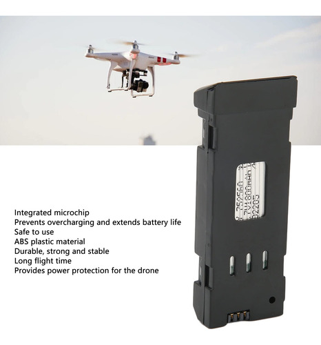 Batería De Dron Rc 37 V 1800 Mah Para Eachine E58 S168 X Pro