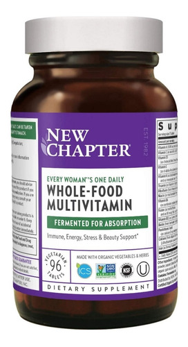 Multivitamínico New Chapter 96t - Unidad a $3451