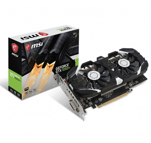 Nvidia MSI GeForce 10 Series GTX 1050 Ti GEFORCE GTX 1050 TI 4GT OC OC Edition - 4 GB