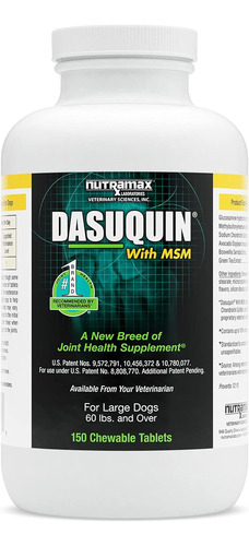 Nutramax Dasuquin Suplemento Msm Perros Grandes 150 Tab